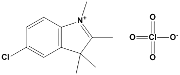Molecular Structure of 31878-25-8 (3H-Indolium, 5-chloro-1,2,3,3-tetramethyl-, perchlorate)